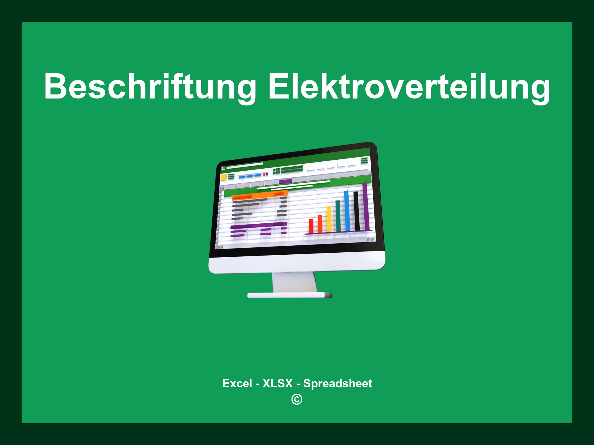 Beschriftung Elektroverteilung Vorlage