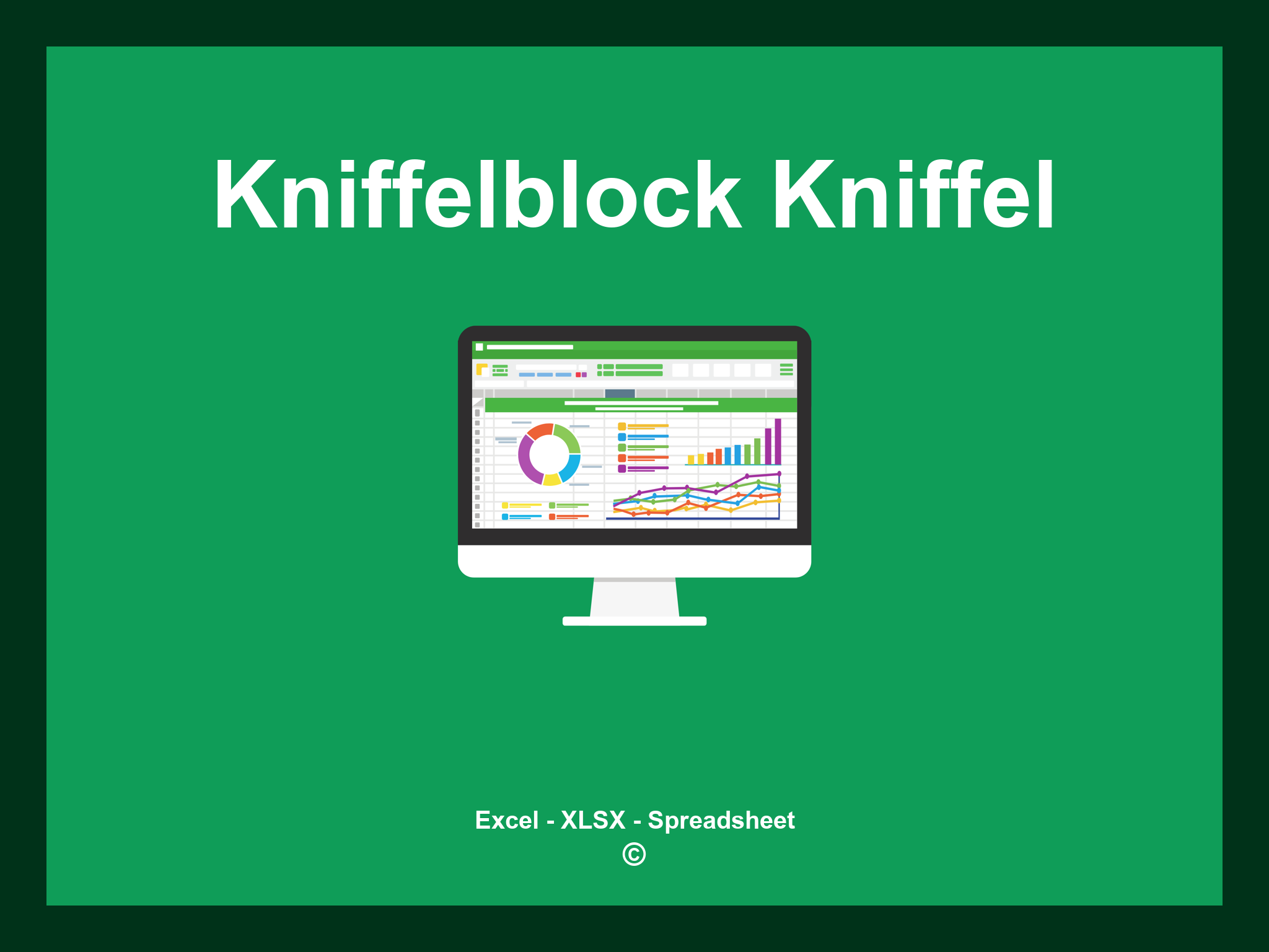 Kniffelblock Kniffel Vorlage