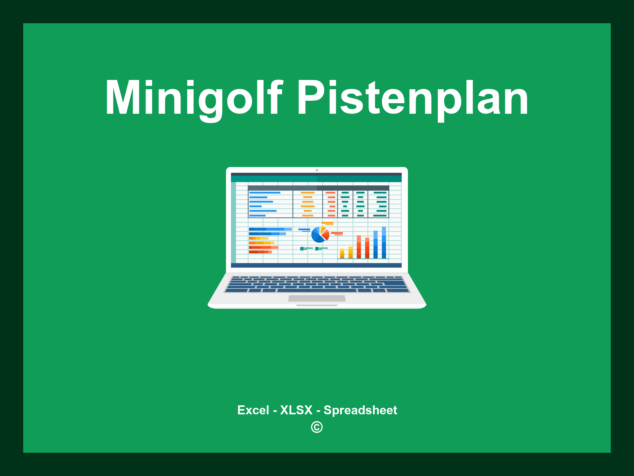Minigolf Pistenplan Vorlage
