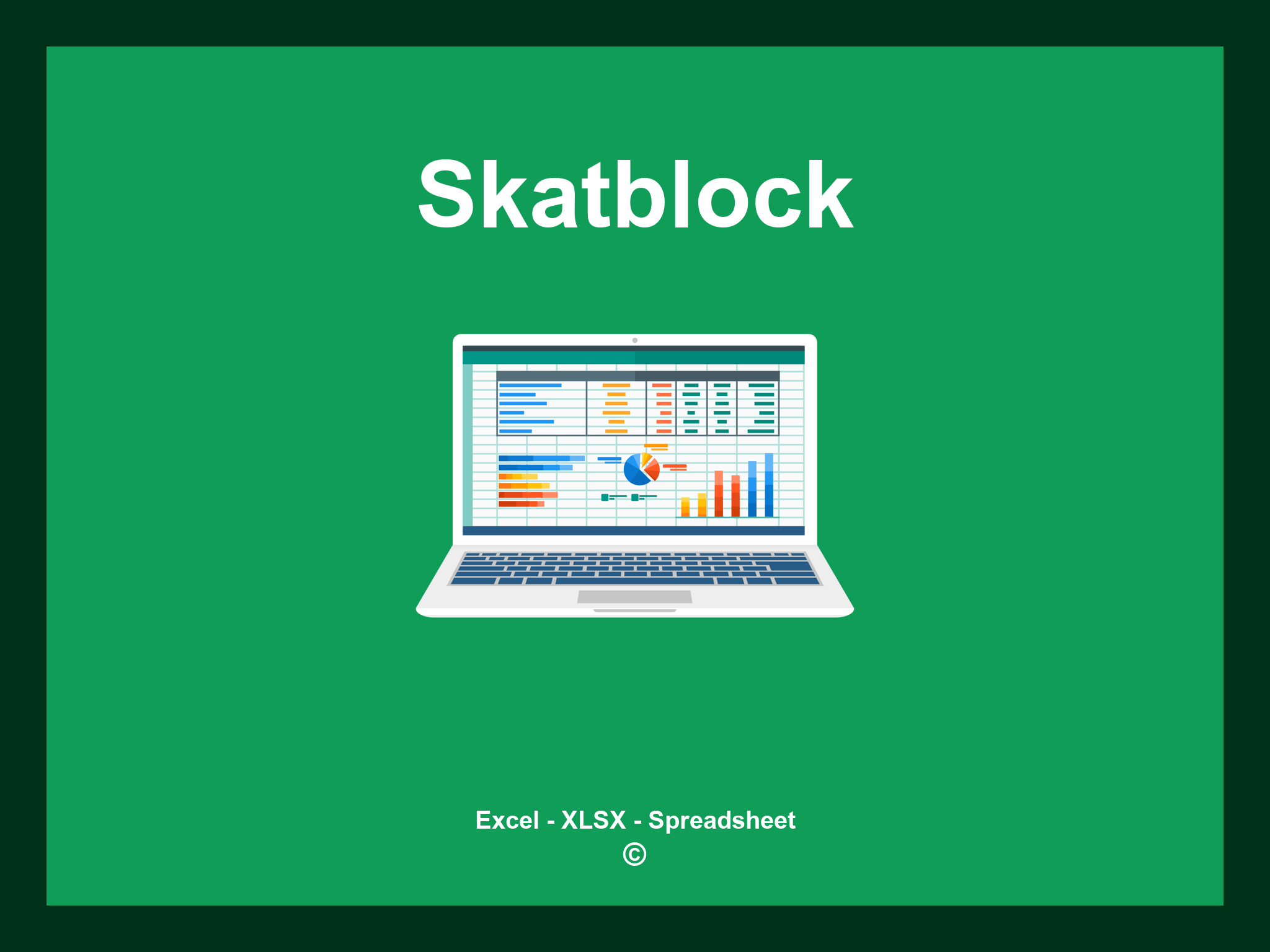 Skatblock Vorlage