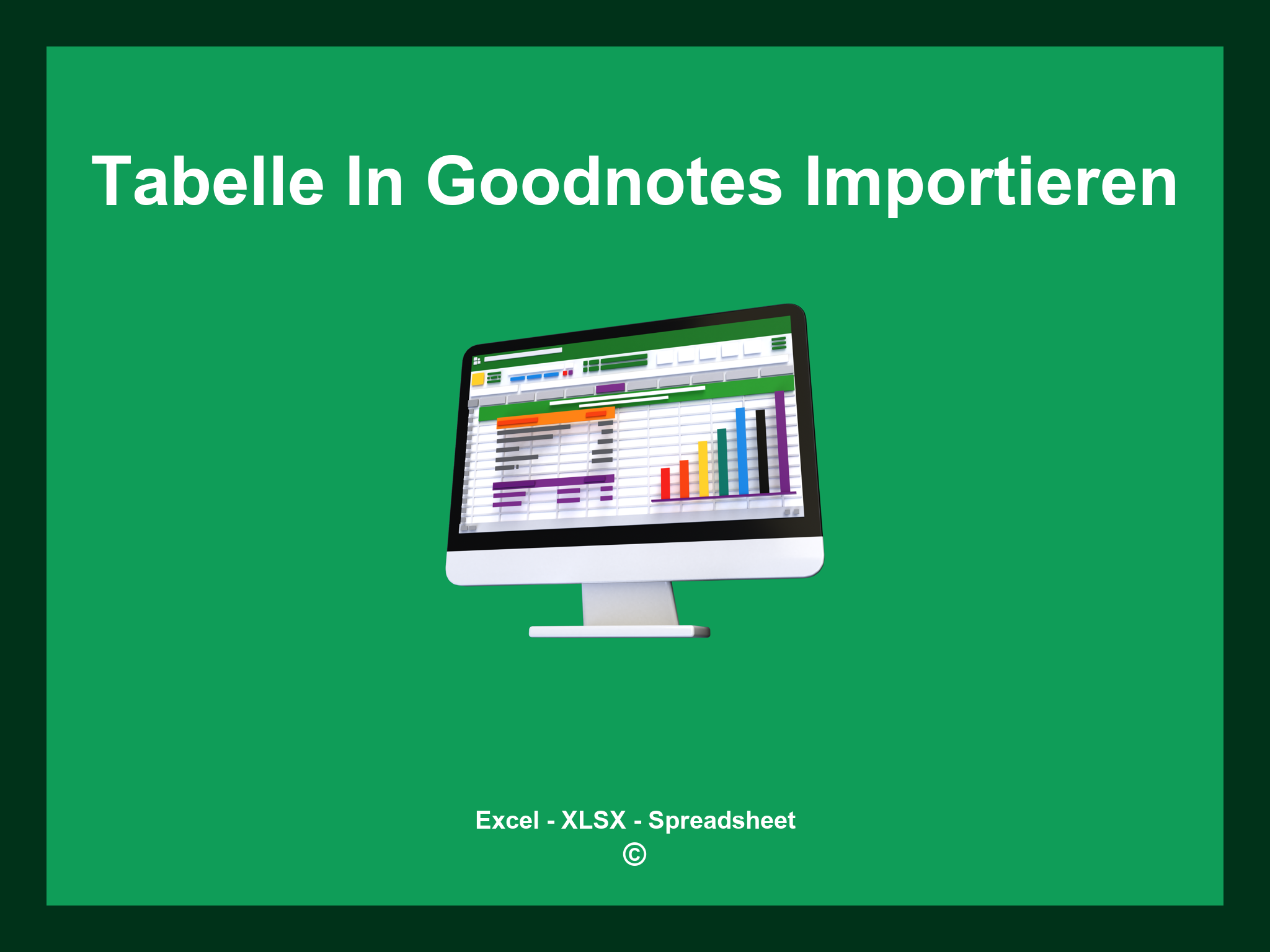 Excel Tabelle In Goodnotes Importieren